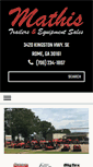 Mobile Screenshot of mathistrailersandequipmentsales.com